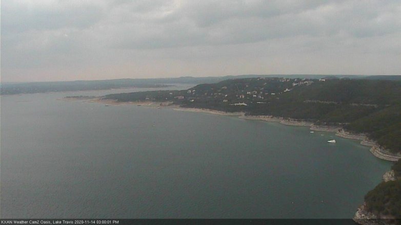 Lake Travis webcam, November 14, 2020 3:00 PM CT