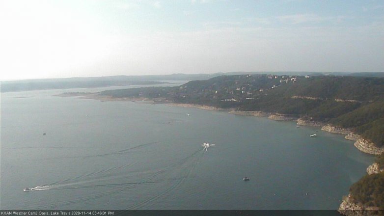Lake Travis webcam, November 14, 2020 3:45 PM CT