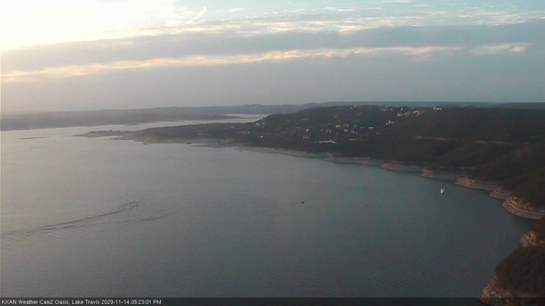 Lake Travis webcam, November 14, 2020 5:25 PM CT