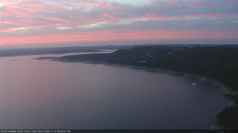 Lake Travis webcam, November 14, 2020 5:45 PM CT