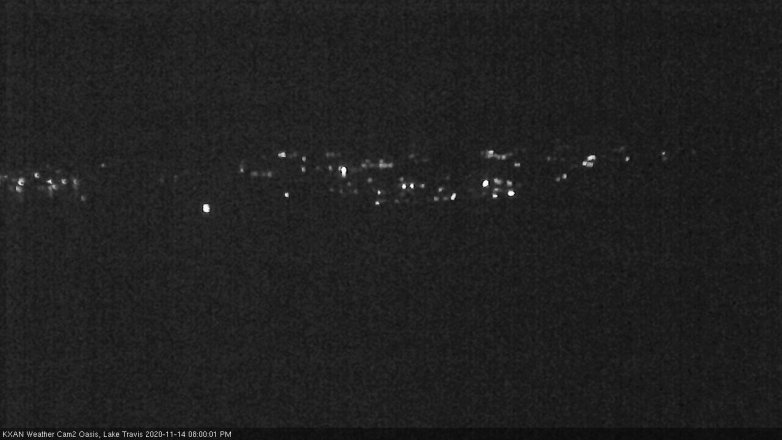 Lake Travis webcam, November 14, 2020 8:00 PM CT