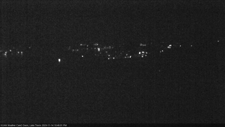 Lake Travis webcam, November 14, 2020 10:45 PM CT