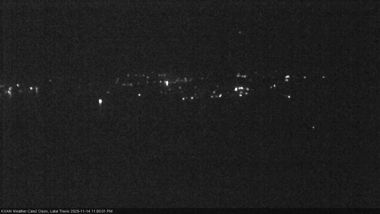 Lake Travis webcam, November 14, 2020 11:00 PM CT