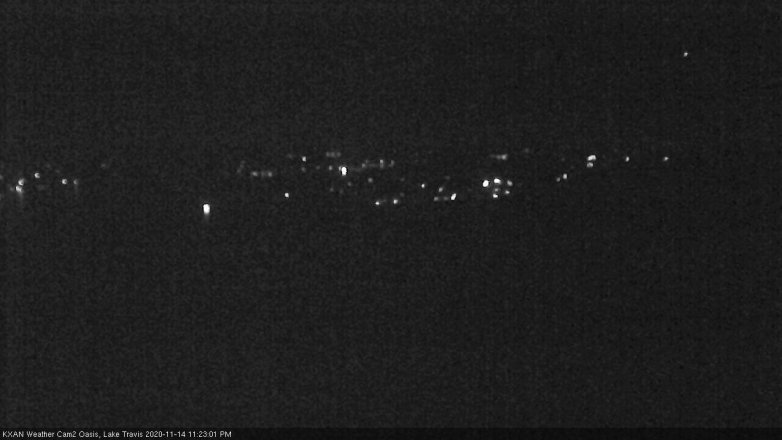 Lake Travis webcam, November 14, 2020 11:25 PM CT