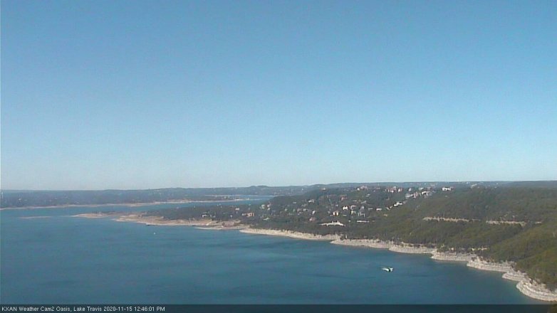 Lake Travis webcam, November 15, 2020 12:45 PM CT