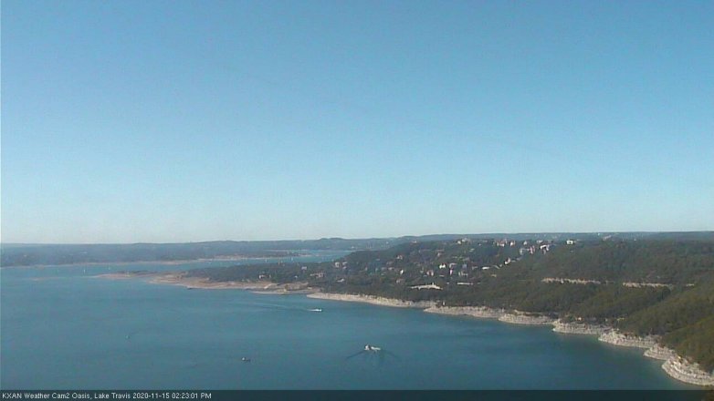 Lake Travis webcam, November 15, 2020 2:25 PM CT
