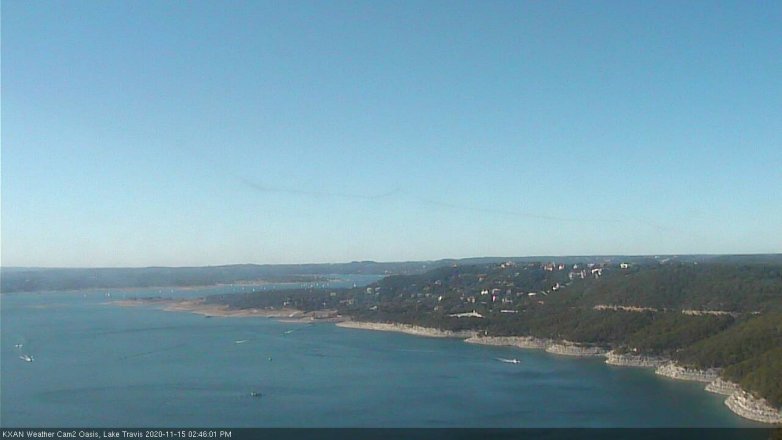 Lake Travis webcam, November 15, 2020 2:45 PM CT