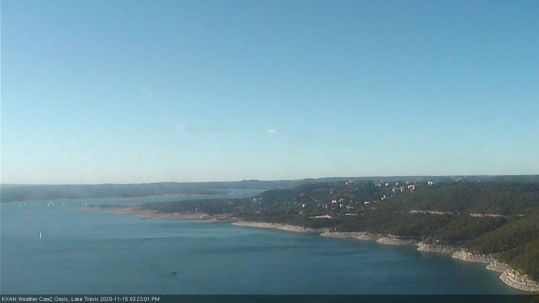 Lake Travis webcam, November 15, 2020 3:25 PM CT