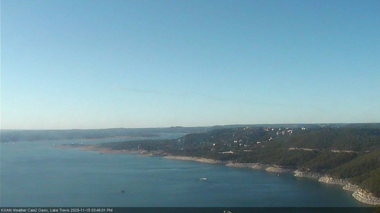 Lake Travis webcam, November 15, 2020 3:45 PM CT