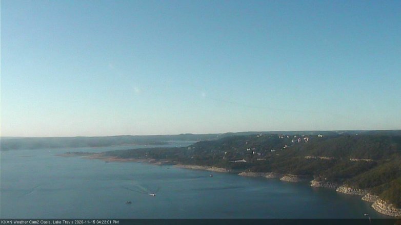 Lake Travis webcam, November 15, 2020 4:25 PM CT