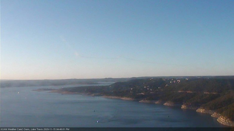 Lake Travis webcam, November 15, 2020 4:45 PM CT