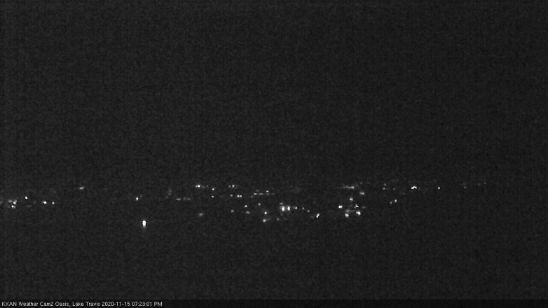 Lake Travis webcam, November 15, 2020 7:25 PM CT
