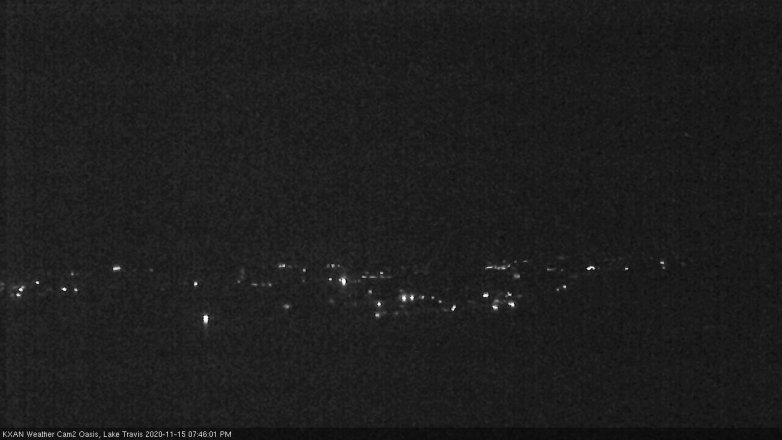 Lake Travis webcam, November 15, 2020 7:45 PM CT