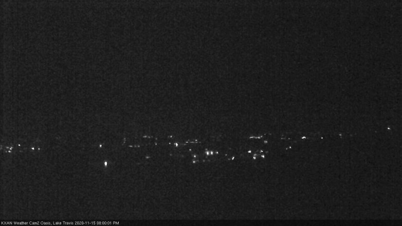 Lake Travis webcam, November 15, 2020 8:00 PM CT