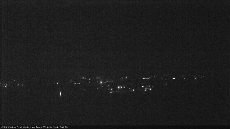 Lake Travis webcam, November 15, 2020 9:25 PM CT