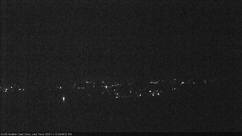 Lake Travis webcam, November 15, 2020 9:45 PM CT
