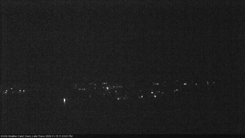 Lake Travis webcam, November 15, 2020 11:25 PM CT