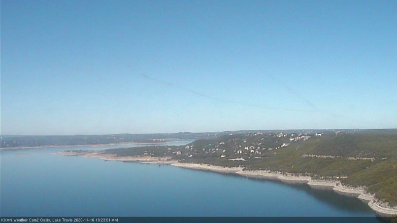 Lake Travis webcam, November 16, 2020 10:25 AM CT