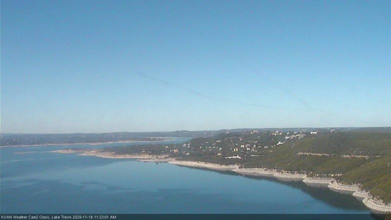 Lake Travis webcam, November 16, 2020 11:25 AM CT