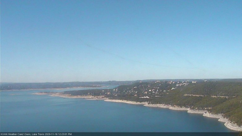 Lake Travis webcam, November 16, 2020 12:25 PM CT