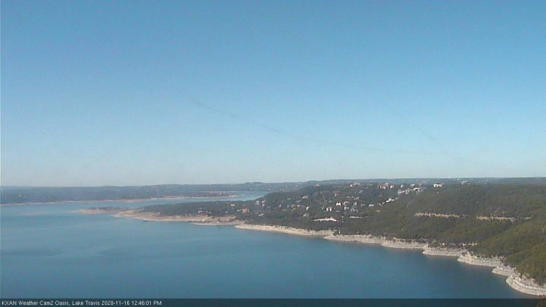 Lake Travis webcam, November 16, 2020 12:45 PM CT