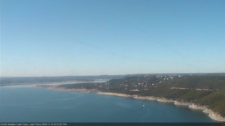 Lake Travis webcam, November 16, 2020 2:25 PM CT