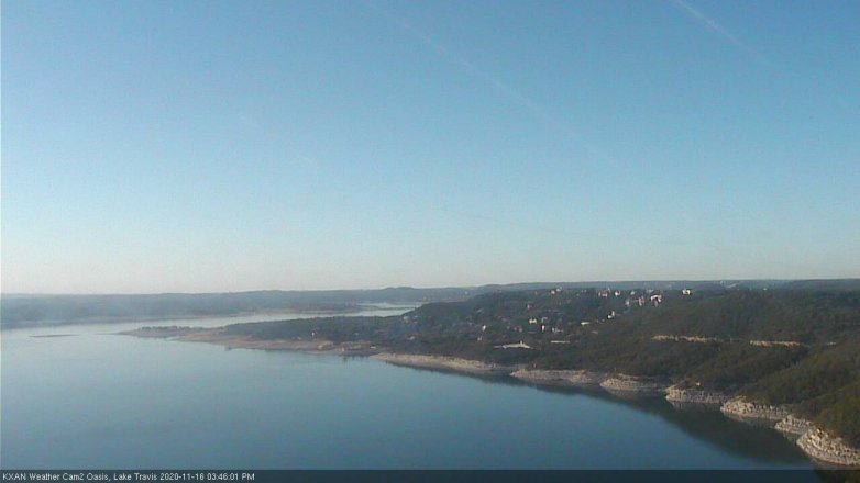 Lake Travis webcam, November 16, 2020 3:45 PM CT