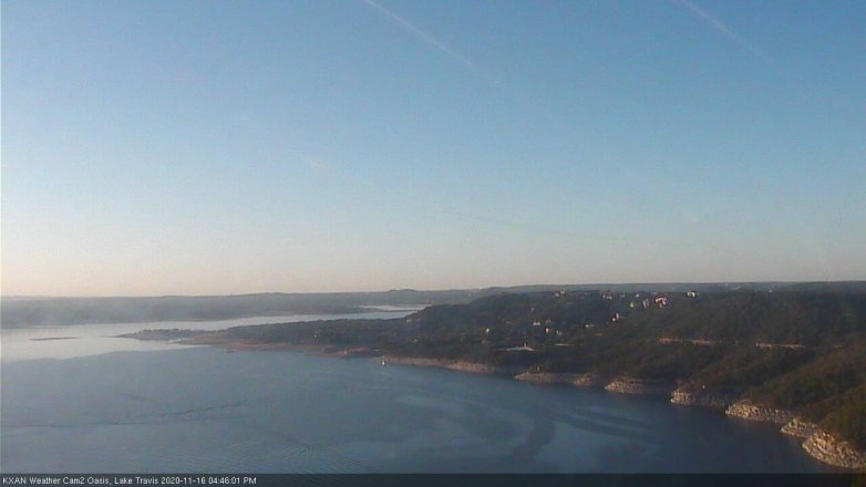 Lake Travis webcam, November 16, 2020 4:45 PM CT