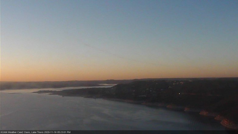 Lake Travis webcam, November 16, 2020 5:25 PM CT
