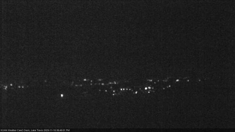 Lake Travis webcam, November 16, 2020 6:45 PM CT