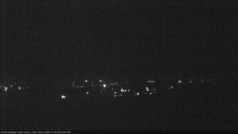 Lake Travis webcam, November 16, 2020 9:25 PM CT