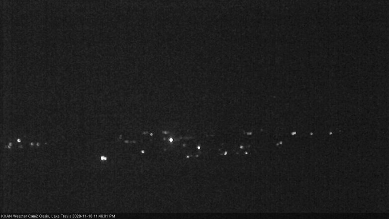 Lake Travis webcam, November 16, 2020 11:45 PM CT