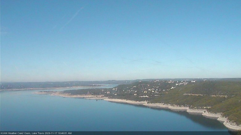 Lake Travis webcam, November 17, 2020 10:45 AM CT