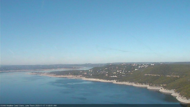 Lake Travis webcam, November 17, 2020 11:00 AM CT