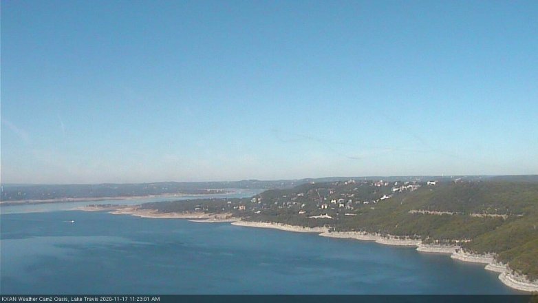 Lake Travis webcam, November 17, 2020 11:25 AM CT