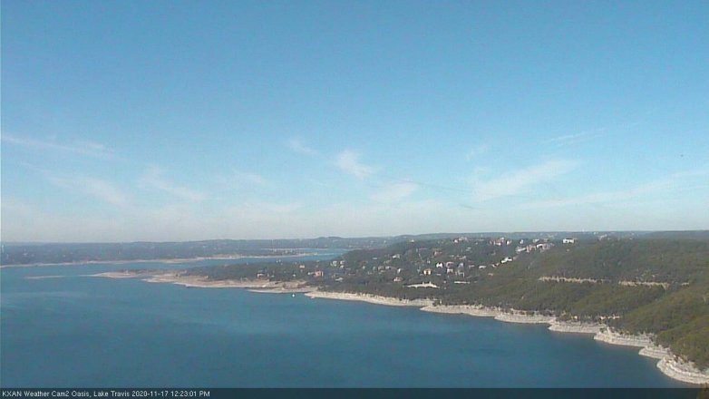 Lake Travis webcam, November 17, 2020 12:25 PM CT