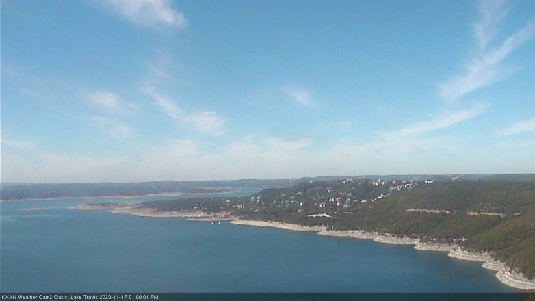 Lake Travis webcam, November 17, 2020 1:00 PM CT