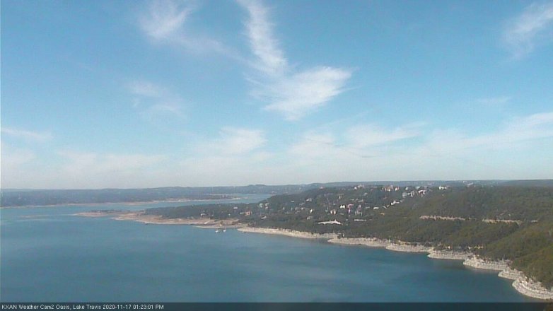 Lake Travis webcam, November 17, 2020 1:25 PM CT