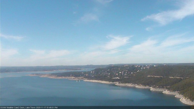 Lake Travis webcam, November 17, 2020 1:45 PM CT
