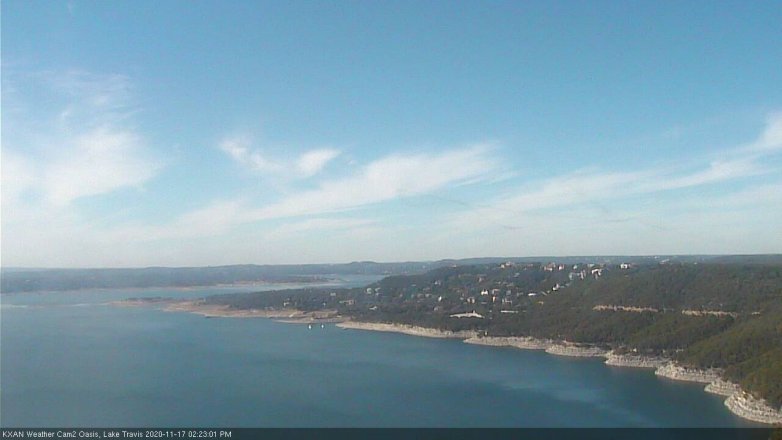 Lake Travis webcam, November 17, 2020 2:25 PM CT