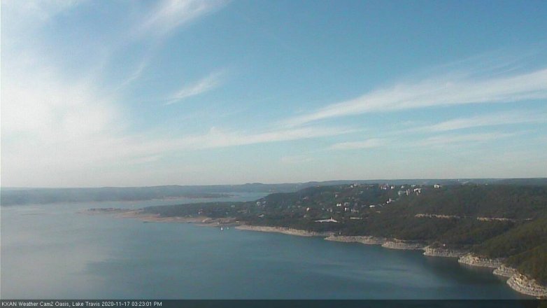 Lake Travis webcam, November 17, 2020 3:25 PM CT