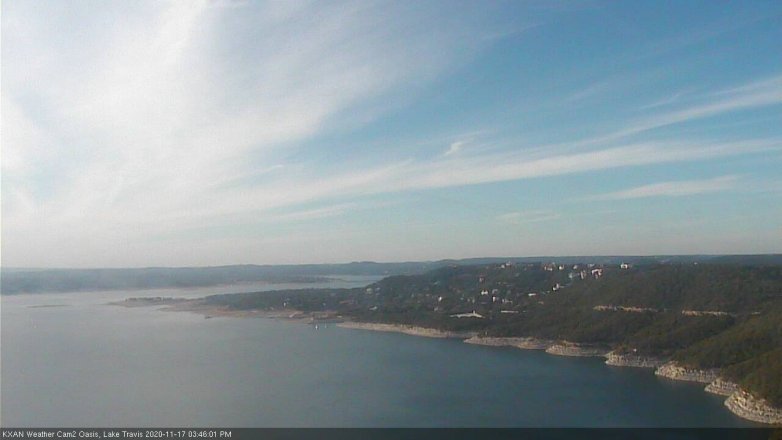 Lake Travis webcam, November 17, 2020 3:45 PM CT