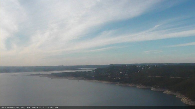 Lake Travis webcam, November 17, 2020 4:00 PM CT