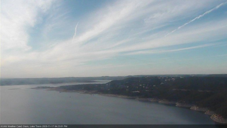 Lake Travis webcam, November 17, 2020 4:25 PM CT
