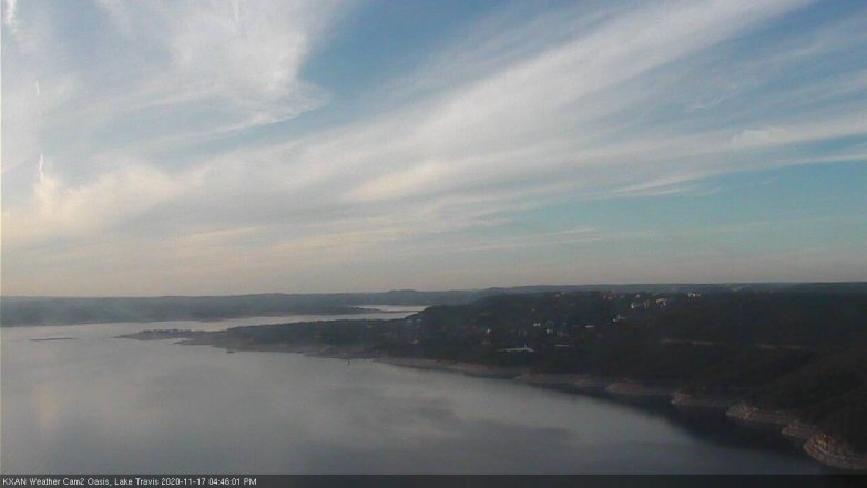 Lake Travis webcam, November 17, 2020 4:45 PM CT