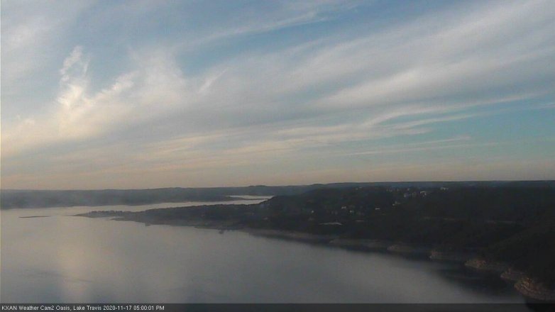 Lake Travis webcam, November 17, 2020 5:00 PM CT