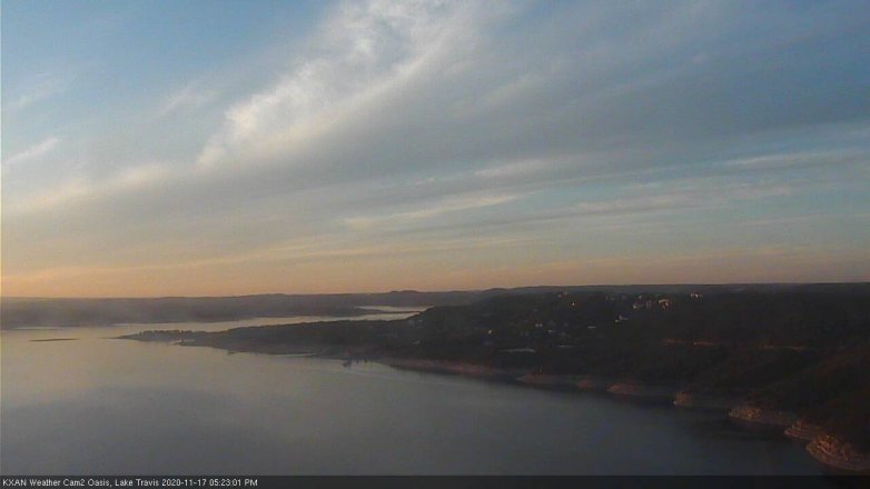 Lake Travis webcam, November 17, 2020 5:25 PM CT