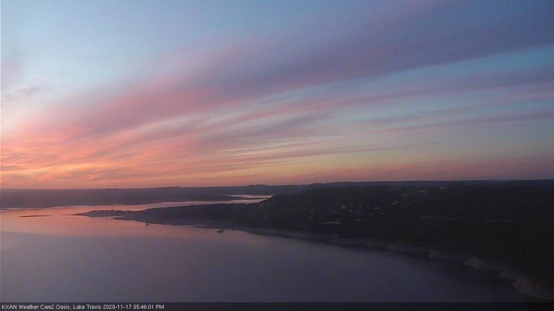 Lake Travis webcam, November 17, 2020 5:45 PM CT