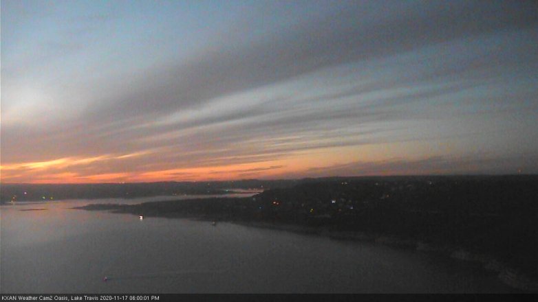 Lake Travis webcam, November 17, 2020 6:00 PM CT