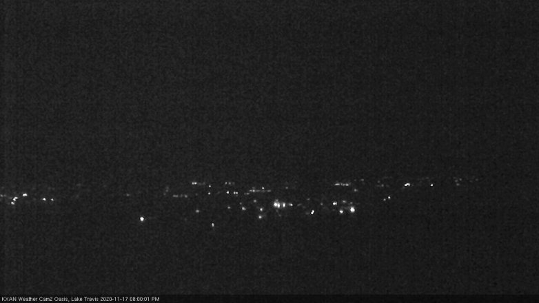 Lake Travis webcam, November 17, 2020 8:00 PM CT